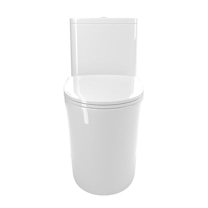 Comfort Height Elongated One-Piece Toilet with Dual-Flush System, CUPC & WaterSense Certified, Ceramic, White, Soft Close Seat, T036WT
