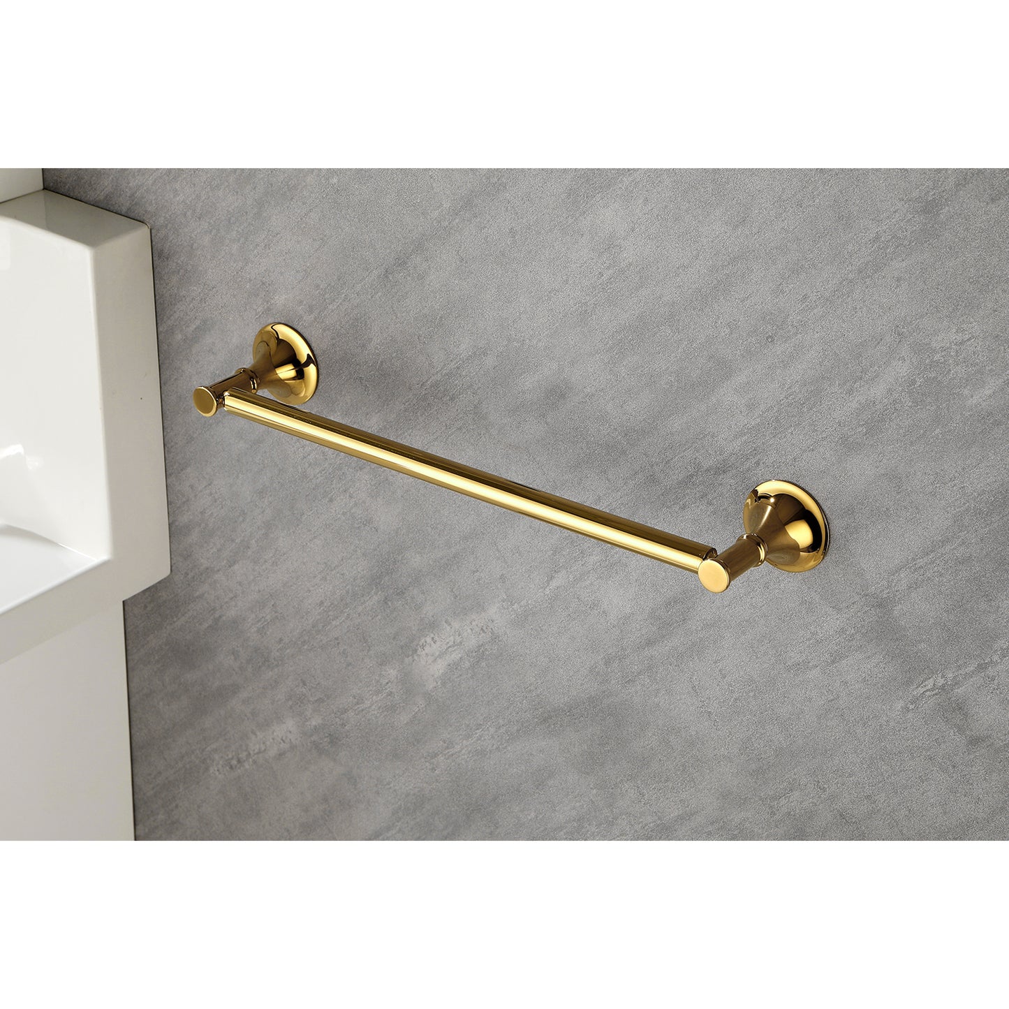 6 Piece Brass Bathroom Towel Rack Set Wall Mount
