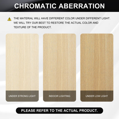 Modern Oak 48" Bathroom Vanity Set with Single Resin Sink and 3-Door Storage Cabinet