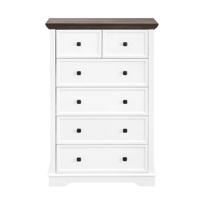Elegant 6-Drawer Tall Chest of Drawers for Stylish Storage and Organization