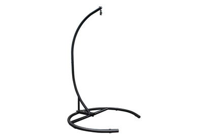 Sturdy Metal Egg Chair Stand For Indoor Use, Floor Standing Base For Hanging Egg Chair, Durable Frame Black