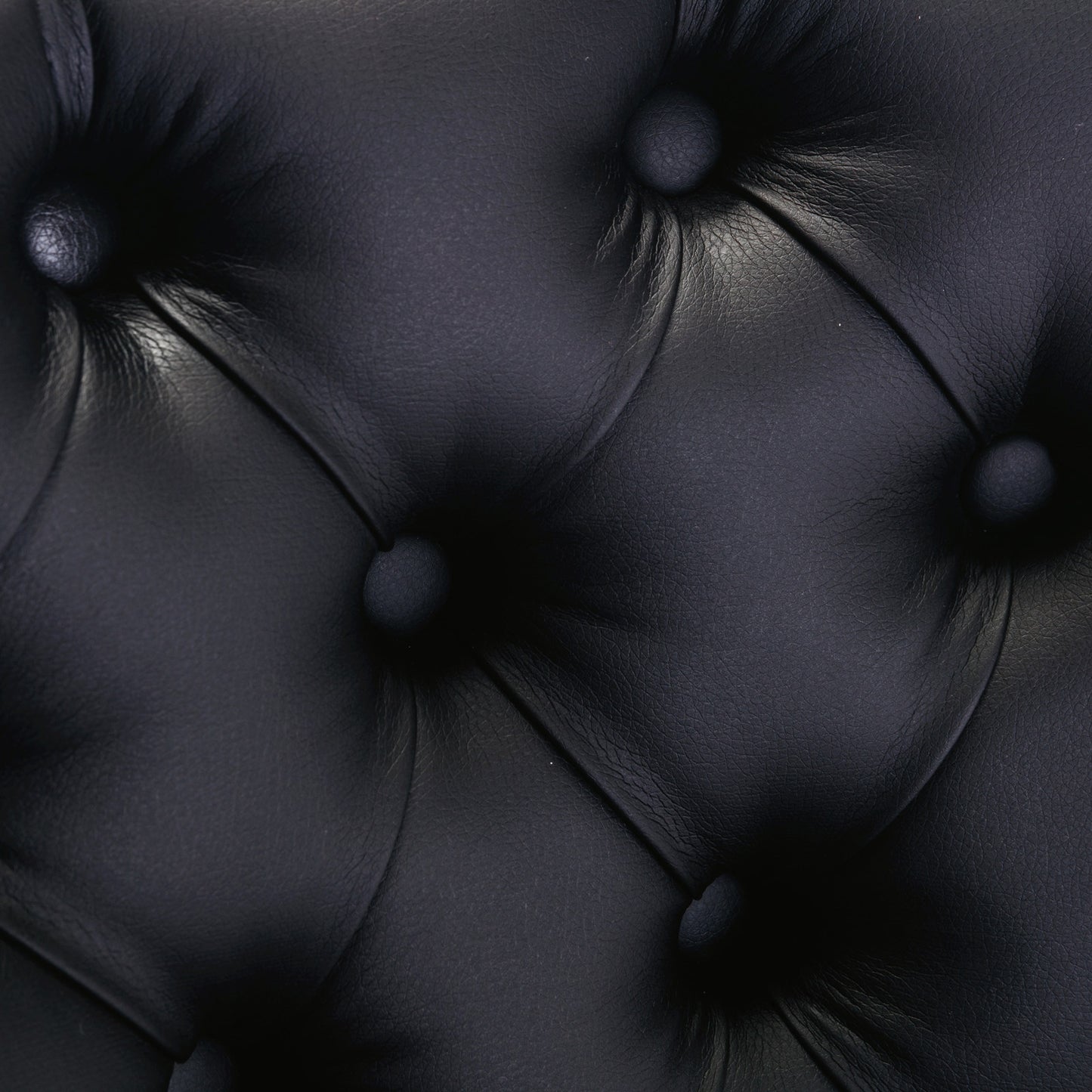 Modern Tufted Wood Dining Chair Set with PU Leather and Velvet Upholstery, Wood Legs, 2-Pcs Black/Orange