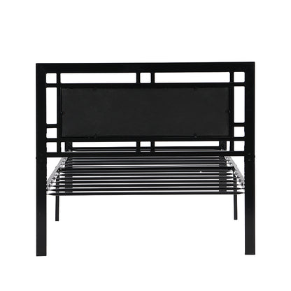 Sturdy Twin Metal Bed Frame - Modern Black Design with Easy Assembly and No Box Spring Needed