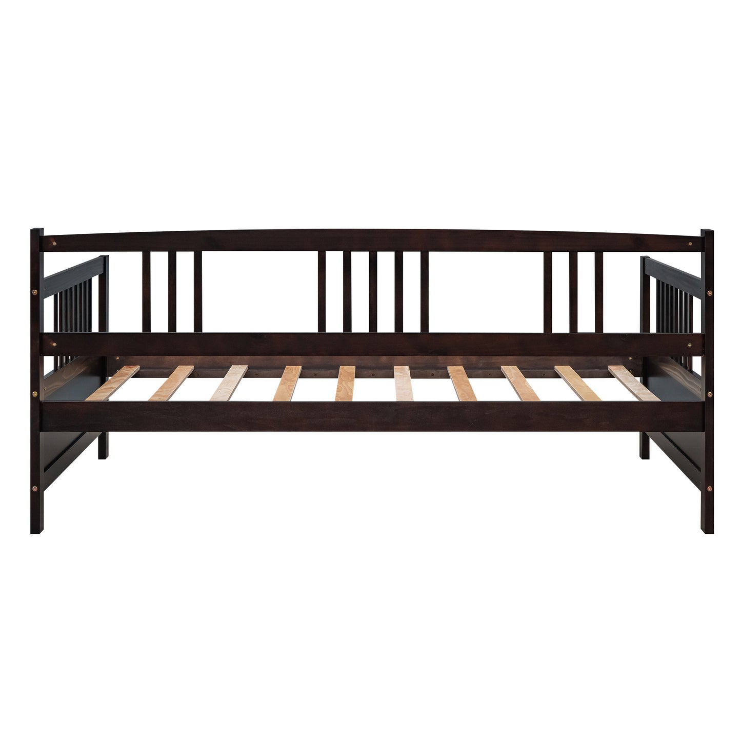 Elegant Espresso Twin Solid Wood Daybed with Multifunctional Design