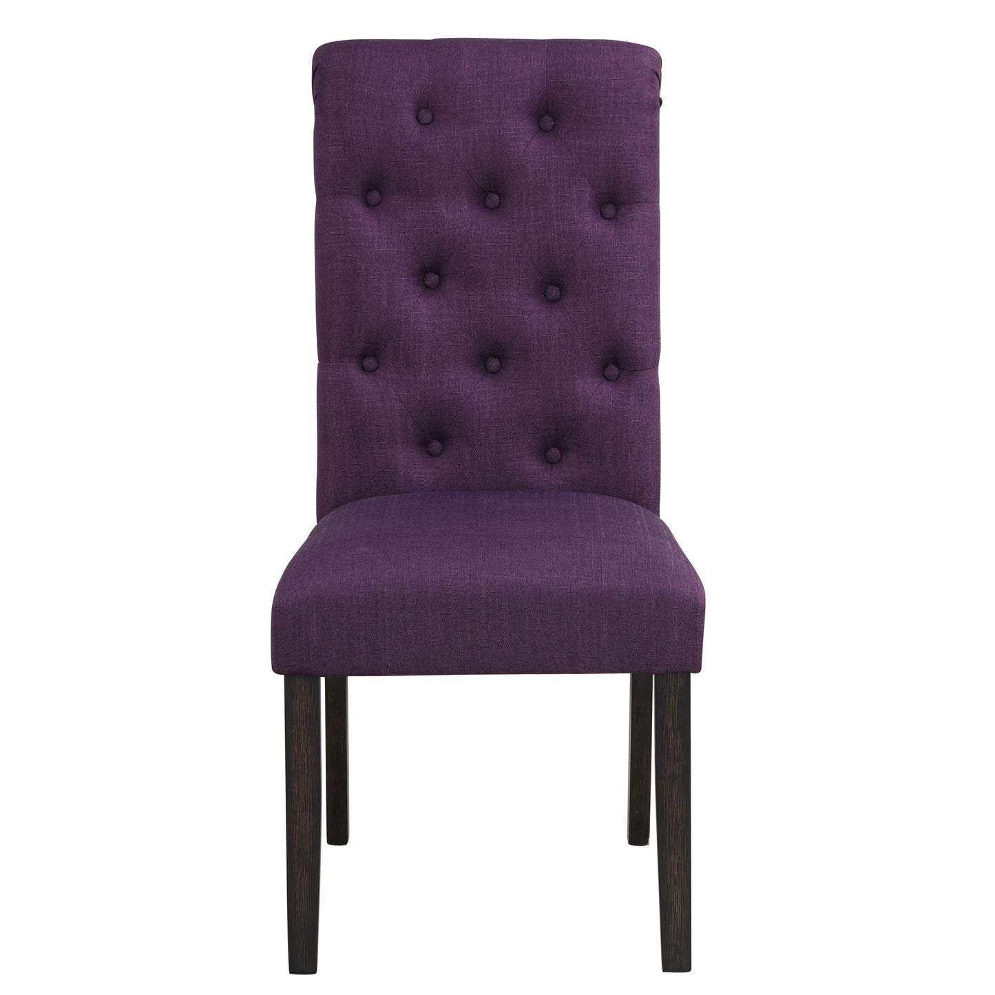 Wood Dining Set With Turned Legs Table And Chairs Purple