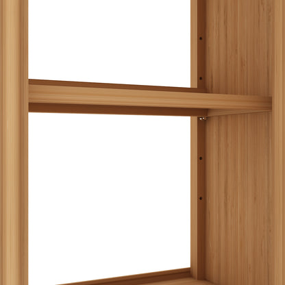 Bamboo Freestanding Toilet Storage Organizer for Bathroom and Laundry - Space-Saving Design in Natural Finish