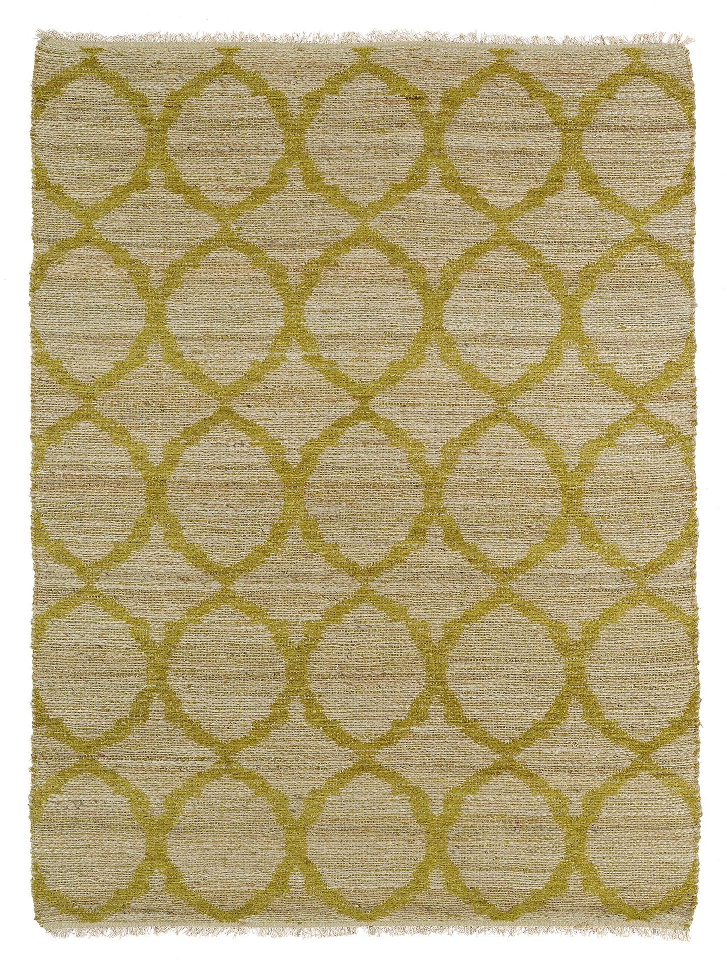7'6 x 9' Rectangle Area Rug - Hand-Loomed Textured Loop Pile, Jute, Reversible, Transitional Contemporary Indoor Rug Light Green