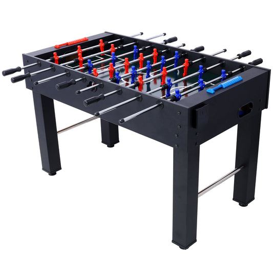 54-Inch Foosball Table for Family Game Room, Analog Scoring, Durable MDF + Steel Rods, Light Cherry Finish