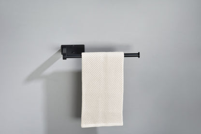 2 Pack Paper Towel Holder Wall Mount, Black Paper Towel Holder Under Cabinet, Self Adhesive Paper Towel Holders, Kitchen Towel Holder for Kitchen Organization and Storage (12inch, 2 Pack)