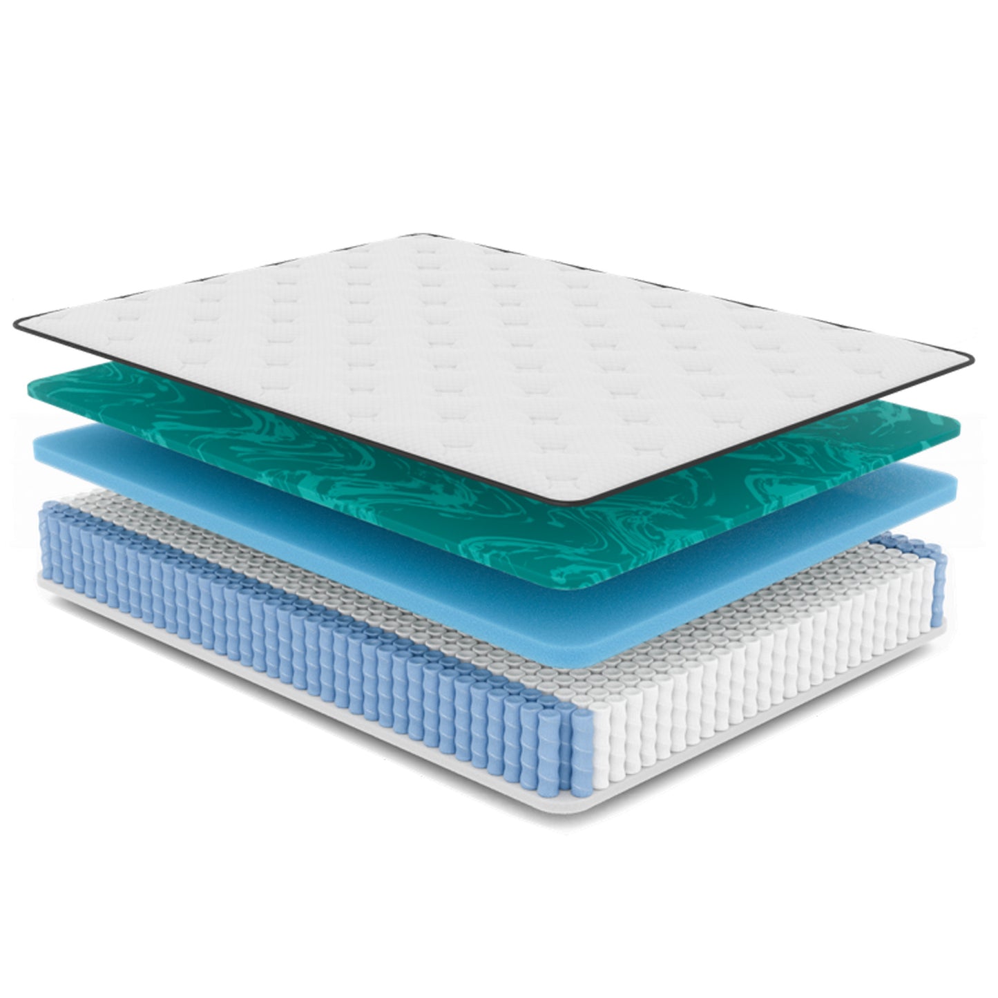 Twin Zen Comfort 11" Gel-Infused Euro-Top Hybrid Mattress
