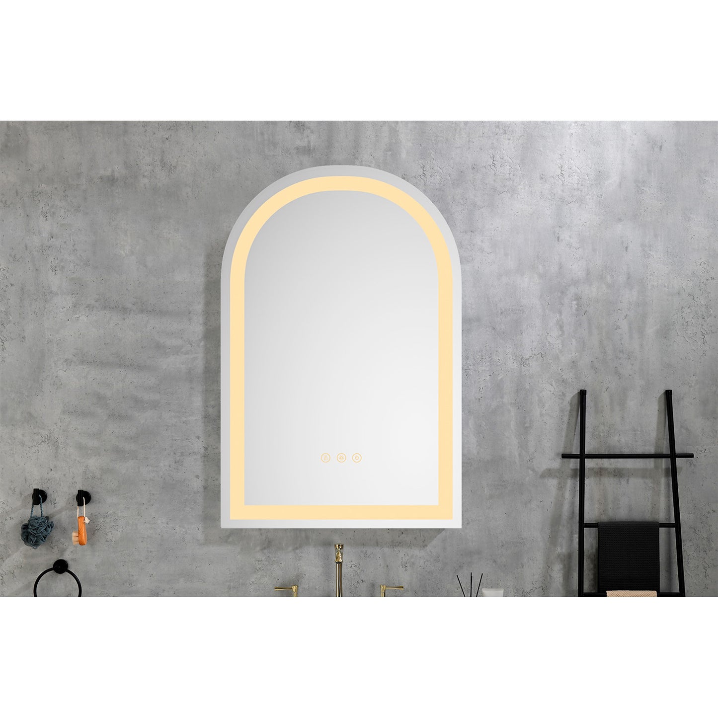 30" x 20" High Lumen LED Bathroom Mirror with Anti-Fog, Dimmer, and Smart Touch Control