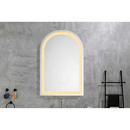 30" x 20" High Lumen LED Bathroom Mirror with Anti-Fog, Dimmer, and Smart Touch Control