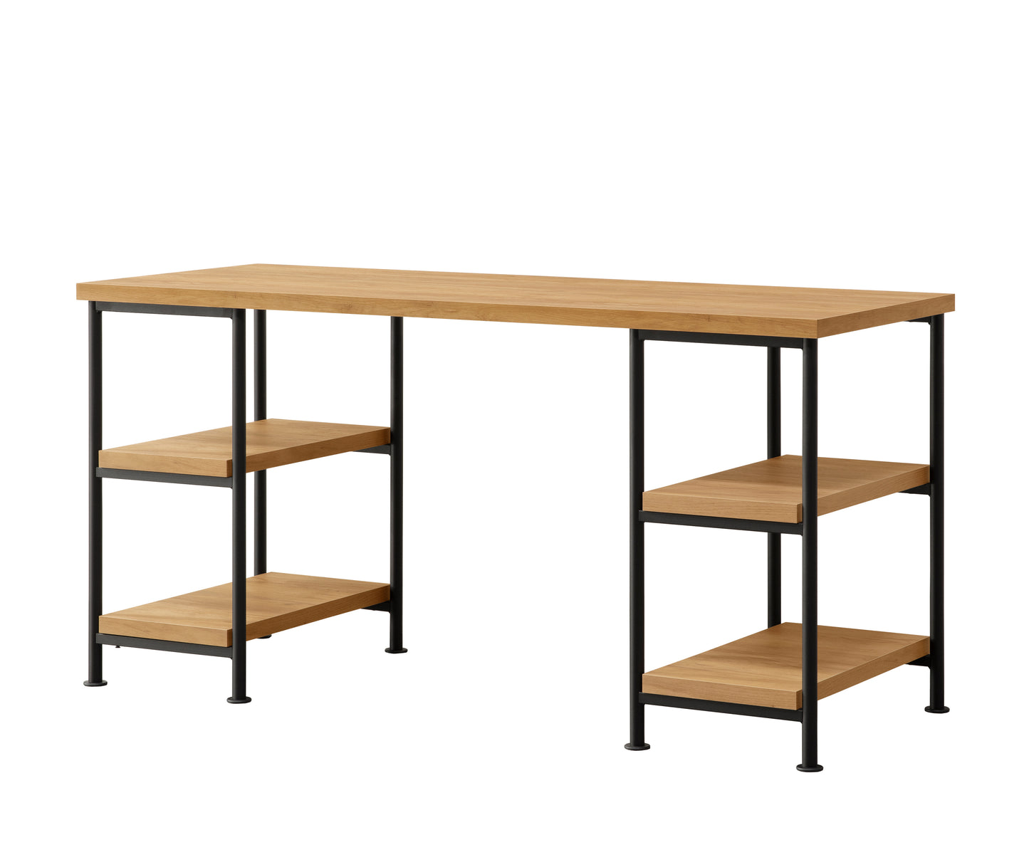 Elegant Golden Oak Writing Desk
