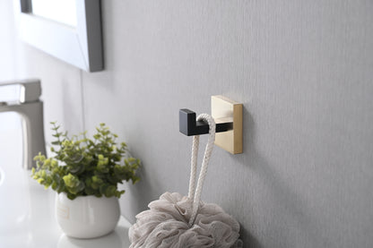 6 Pack Wall-Mounted Stainless Steel Bathroom Towel Hooks/Coat Hooks for Bathroom, Bedroom, Kitchen