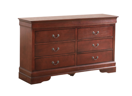 Elegant Cherry Louis Philippe G2100-D Dresser by Glory Furniture