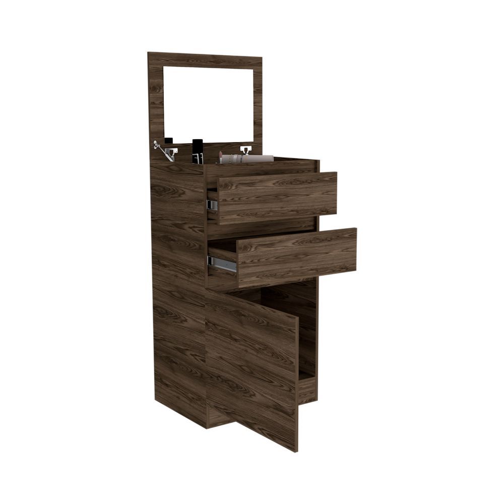 Asturias Jewelry Organizer Dresser in Dark Walnut Finish