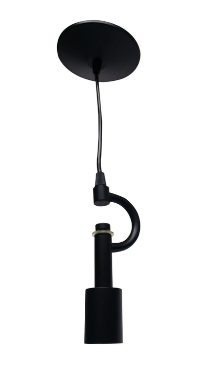 Three-Light Vintage Industrial Pendant for Kitchen or Dining, Fabric Cord, E-26, UL Listed, Satin Black