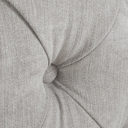 Marcella King Size Upholstered Shelter Headboard Bed Set in Silver Grey