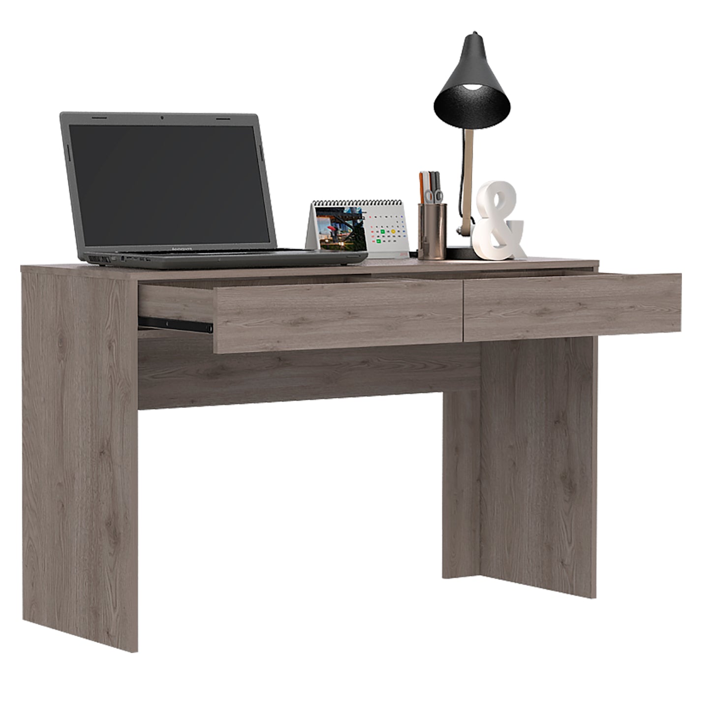 Acre Modern Computer Desk with Two Storage Drawers