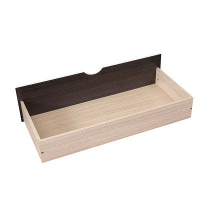 White Twin Size Wood Daybed with Dual Storage Drawers