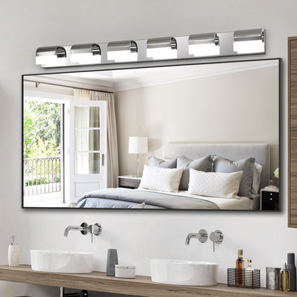 Sleek 6-Light LED Vanity Light for Modern Bathroom and Mirror Lighting
