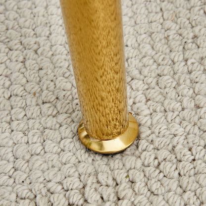 Circular Glass Dining Table 40 Inch Minimalist Gold Plated Legs