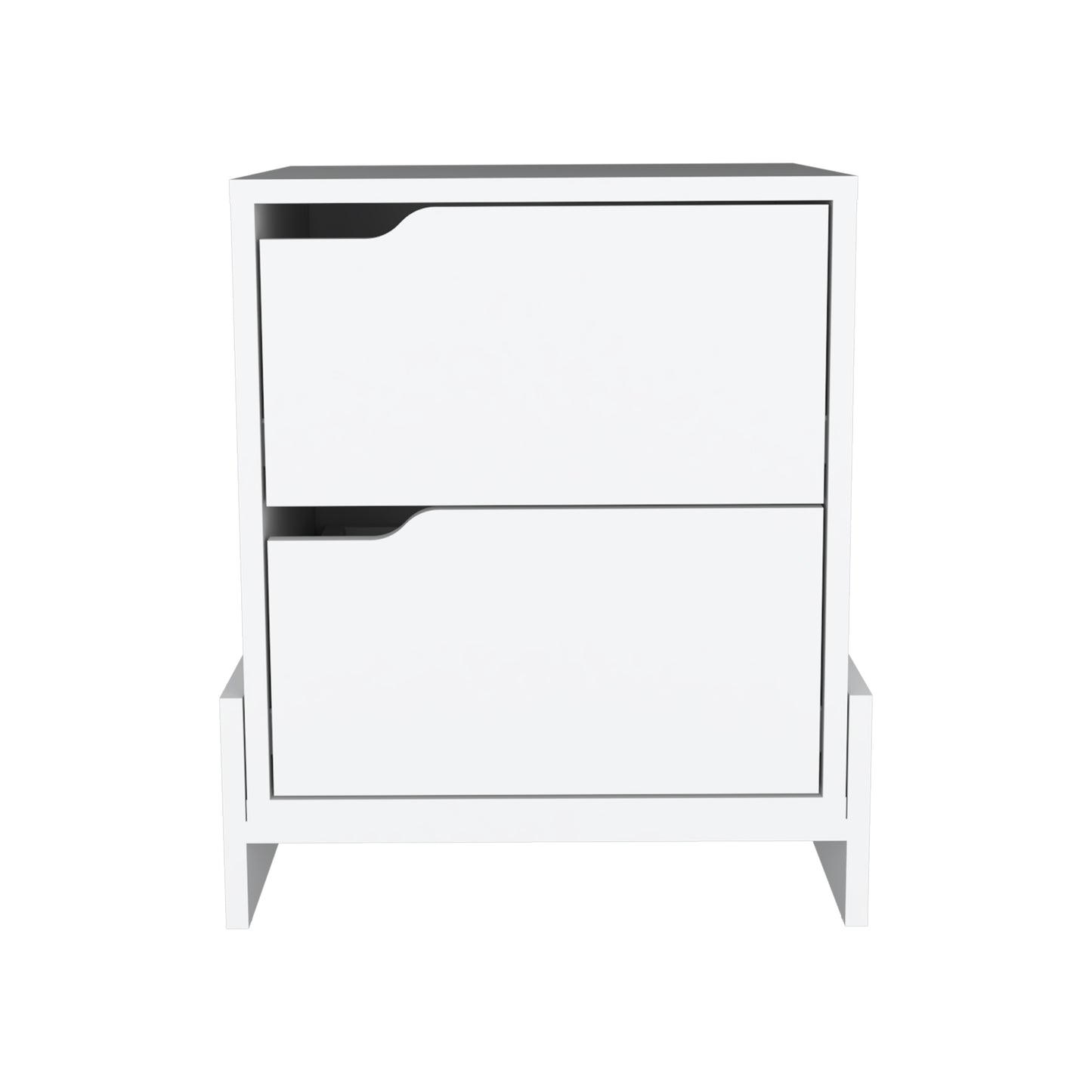 Elegant Luss 2-Drawer Nightstand for Modern Bedrooms