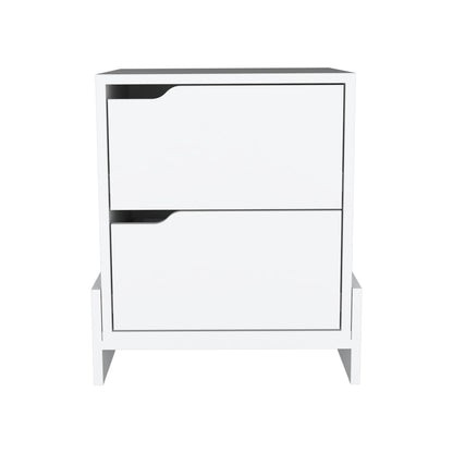 Elegant Luss 2-Drawer Nightstand for Modern Bedrooms