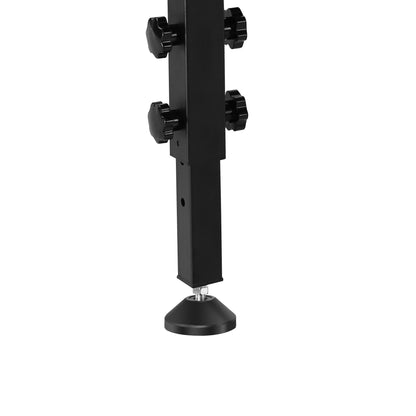 48" Versatile Adjustable Workbench with ETL Certified Power Outlets - Heavy-Duty Hardwood Table for Garage, Office, and Home Use