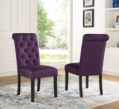 Five Piece Dining Set Round Cross Buck Table Four Chairs