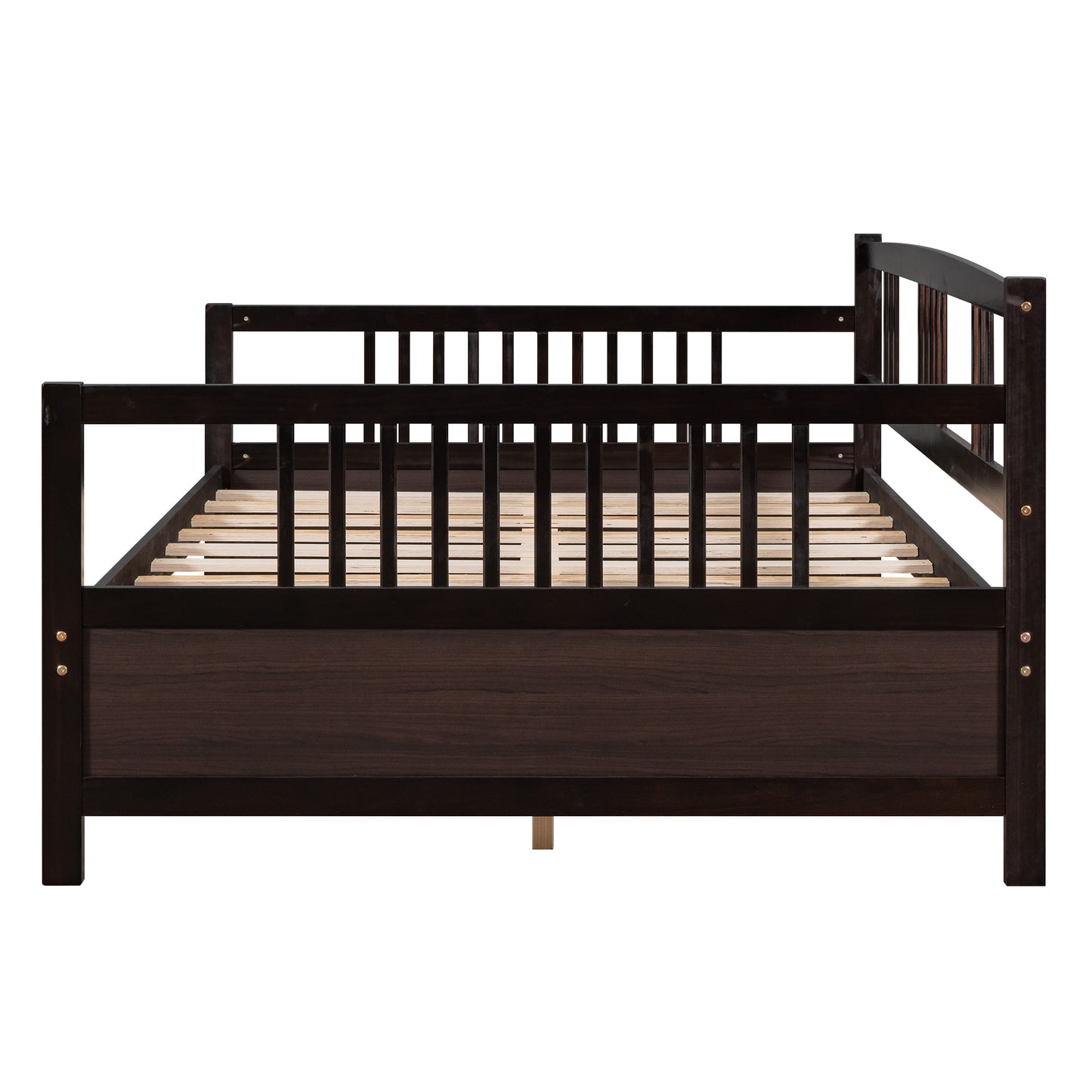 Espresso Full Size Daybed with Support Legs and Elegant Design
