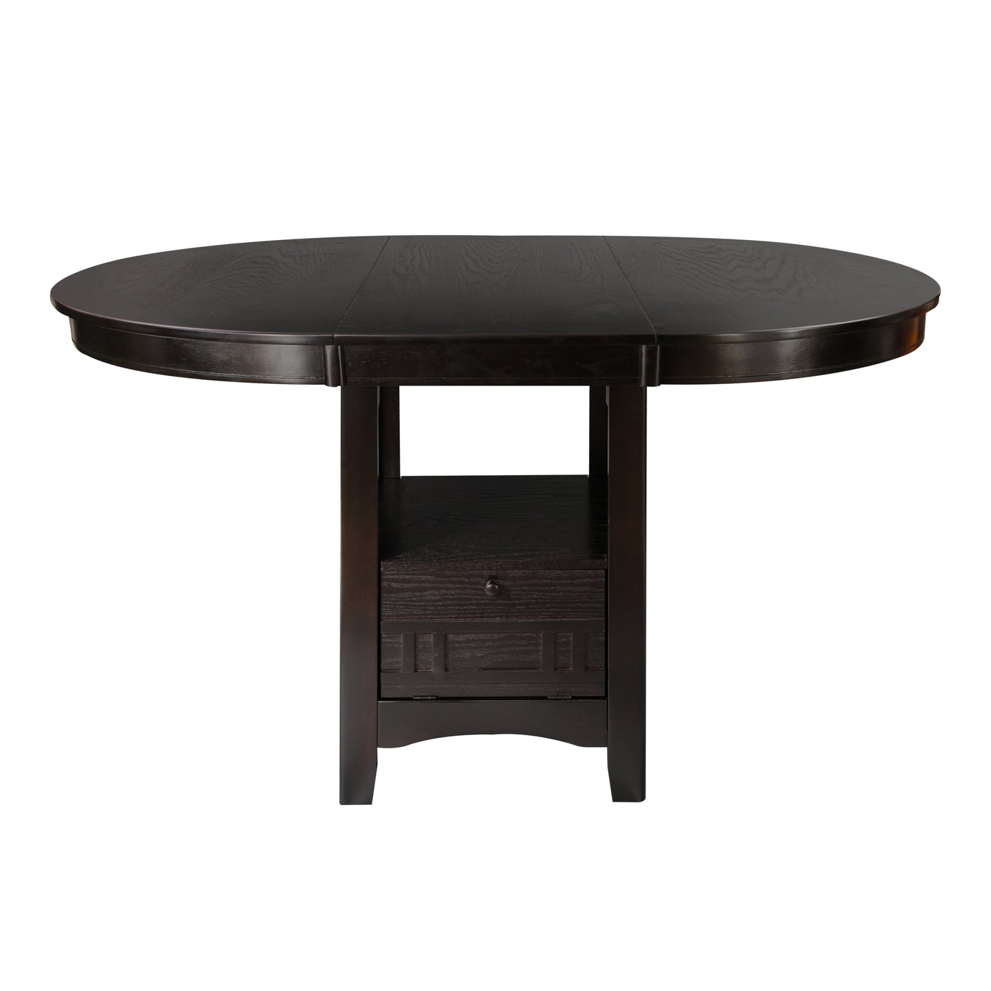 Counter Height Dining Set Five Piece Table Leaf Dark Cherry