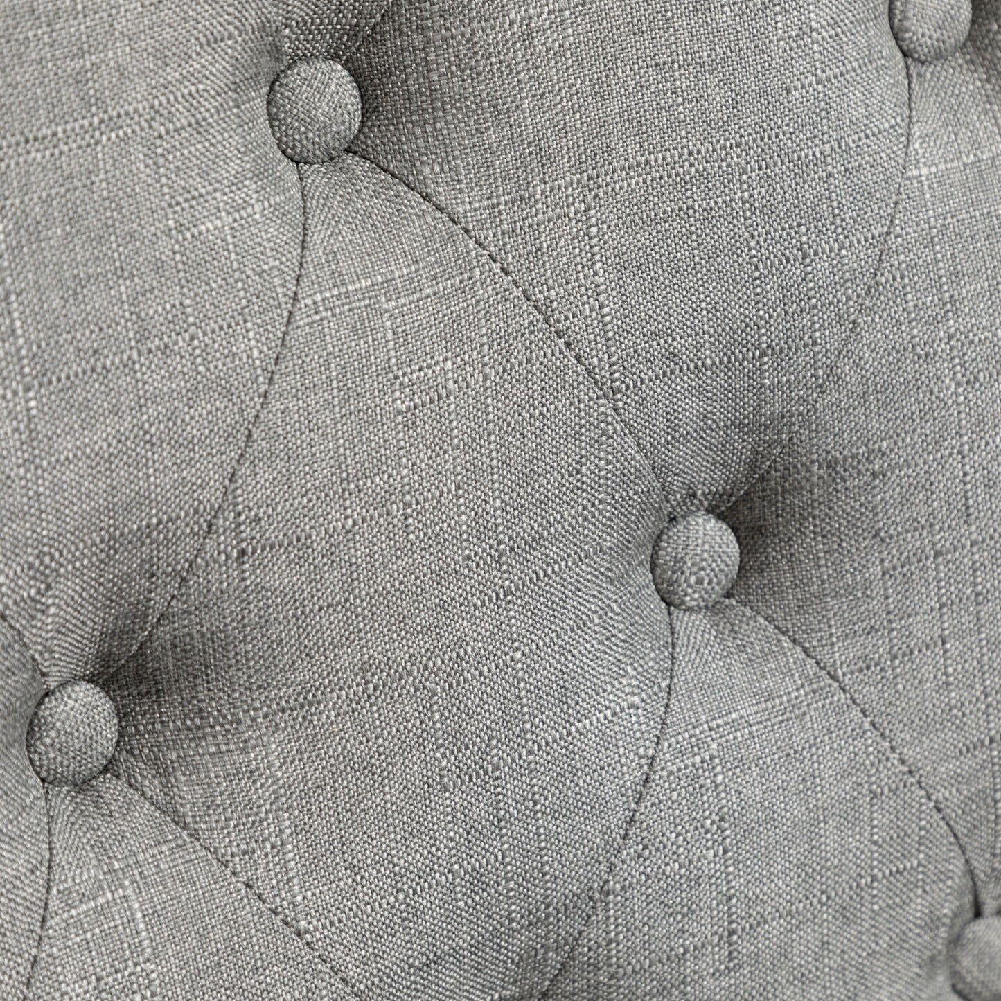 Round Dining Table With Tufted Chairs 5 Piece Set Gray