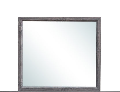 Contemporary Foil Grey Dresser Mirror