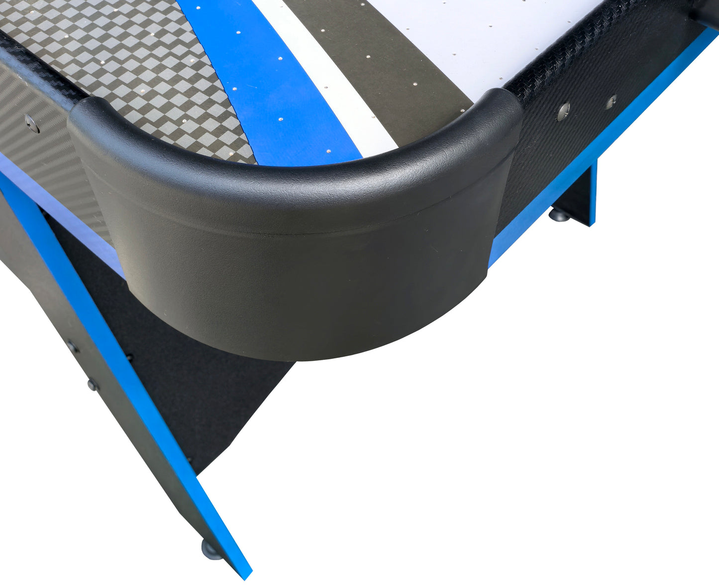 60-Inch 2-in-1 Air Hockey & Table Tennis Multifunction Table, MDF, Easy Assembly - Black, White & Blue