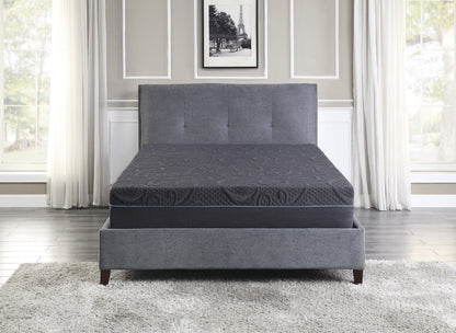 11-Inch Dark Gray Hybrid Mattress with Gel-Infused Memory Foam for Queen Bed, Mattress in a Box