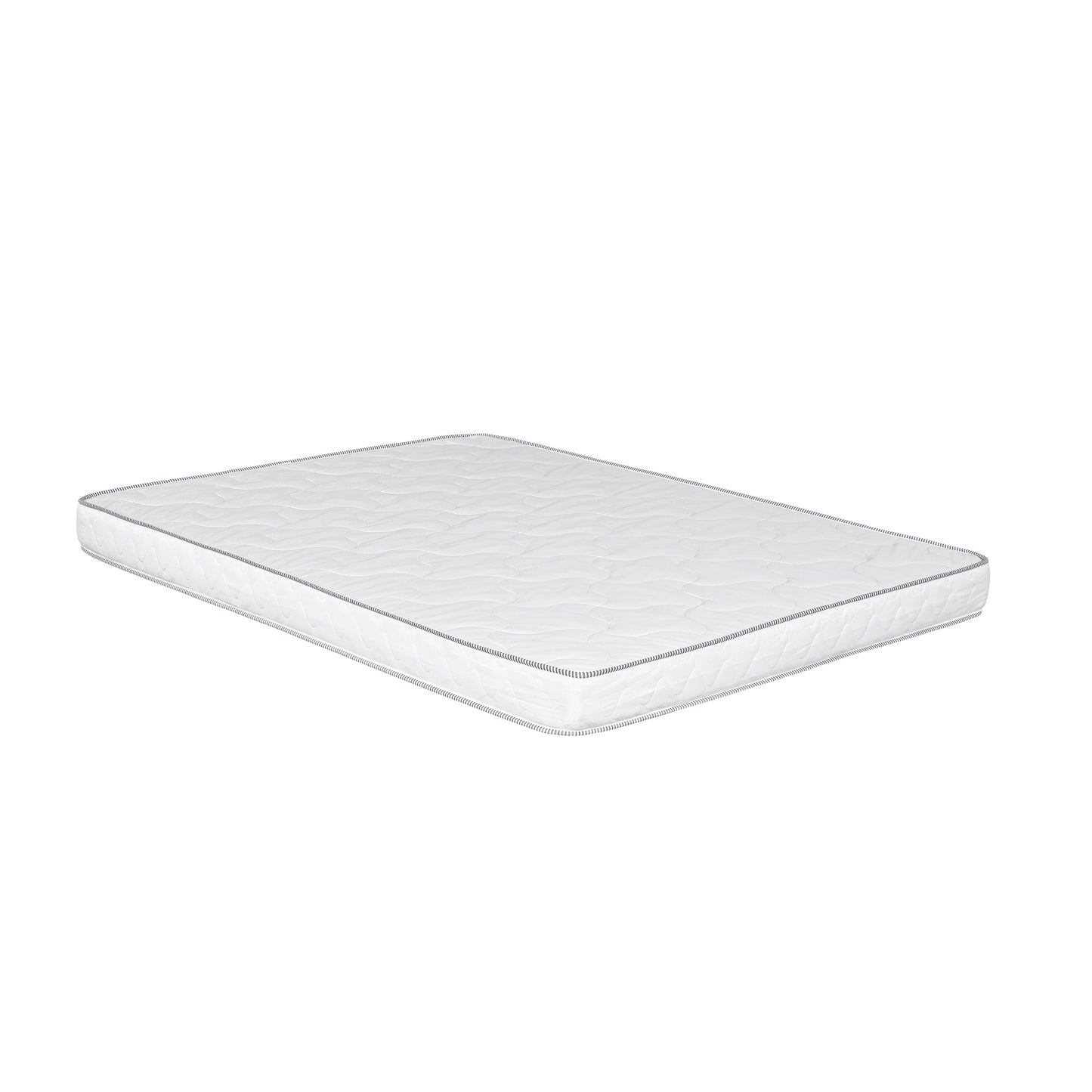 6-Inch Dual-Sided High-Density Foam Mattress for Twin Beds, Lightweight and Durable, White