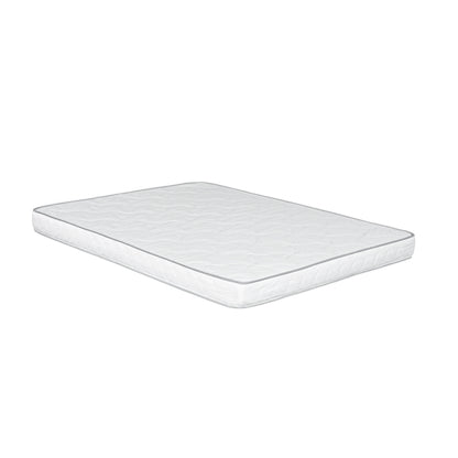 6-Inch Dual-Sided High-Density Foam Mattress for Twin Beds, Lightweight and Durable, White