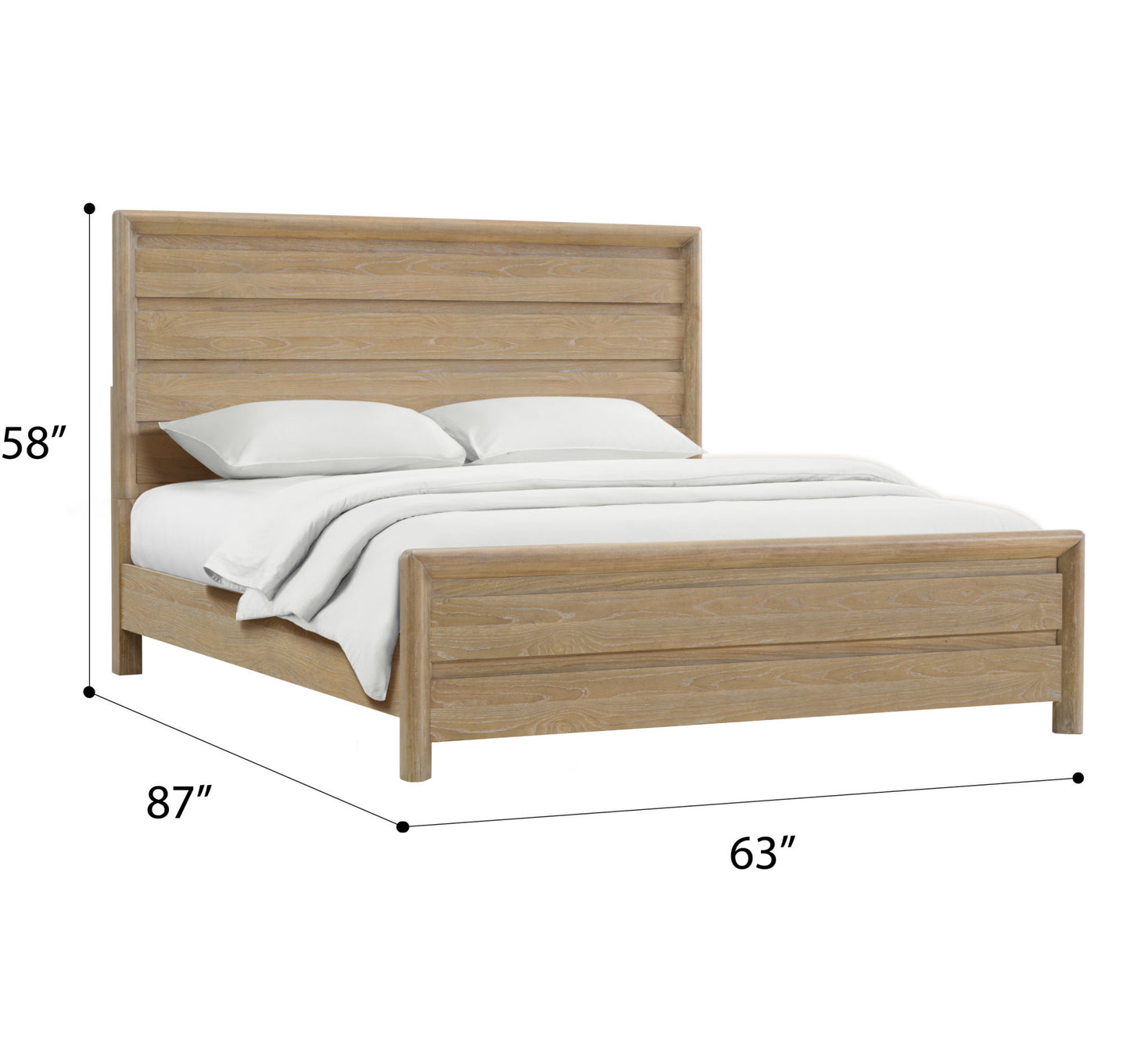 Clove Tan Queen Panel Bed by Wallace & Bay