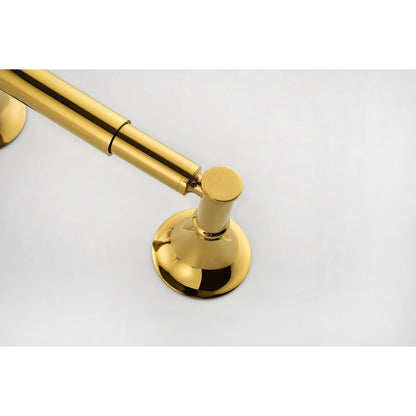 6 Piece Brass Bathroom Towel Rack Set Wall Mount