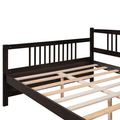 Espresso Full Size Daybed with Support Legs and Elegant Design