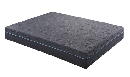 11-Inch Dark Gray Gel-Infused Memory Foam Hybrid Mattress - Full Size, Mattress in a Box