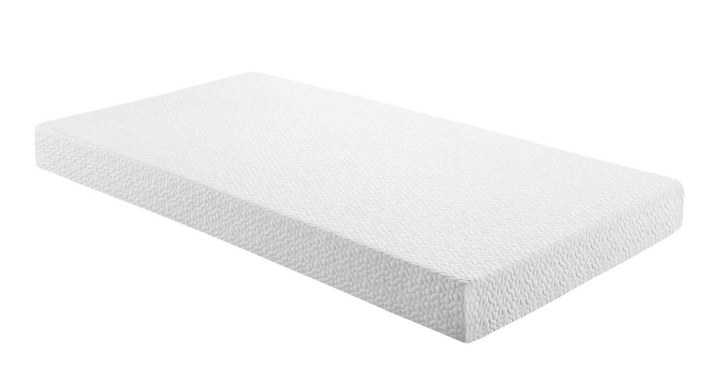6-Inch Twin Gel-Infused Memory Foam Mattress - Firm Support, Breathable Tencel Fabric, Conveniently Packed in a Box