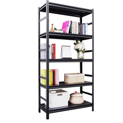 Heavy-Duty Adjustable 5-Tier Metal Storage Shelving Unit - 2000LBS Capacity for Kitchen, Garage, and Pantry