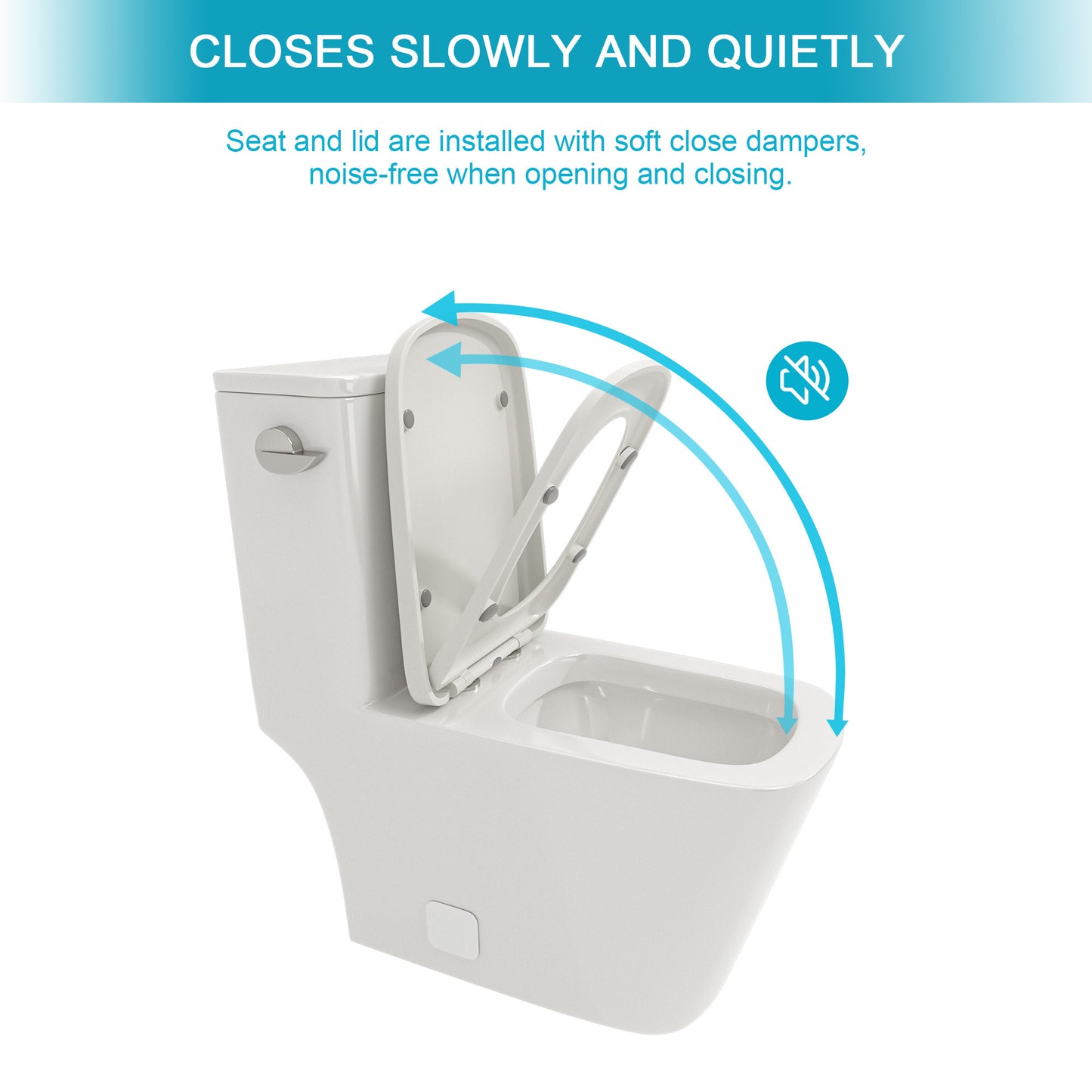 Modern Ceramic One-Piece Toilet with Soft-Close Seat and Efficient Flush System