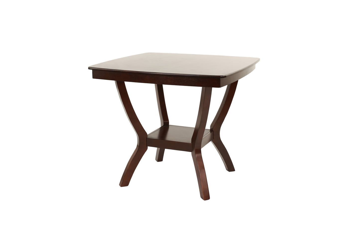 Counter Height Dining Table Rubberwood Espresso Finish