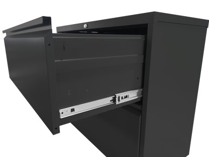 5 Drawer Metal Vertical File Cabinet with Lock Office Home Steel Vertical File Cabinet for A4 Legal/Letter Size