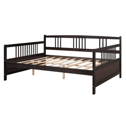 Espresso Full Size Daybed with Support Legs and Elegant Design