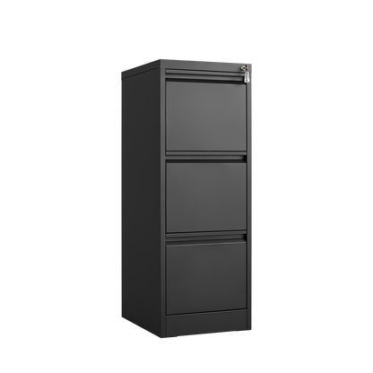 3 Drawer File Cabinet with Lock,Two Drawer Filing Cabinet,Vertical Metal File Cabinet for Home Office Organizer Storage Cabinet Fit Letter/A4/Legal Size File