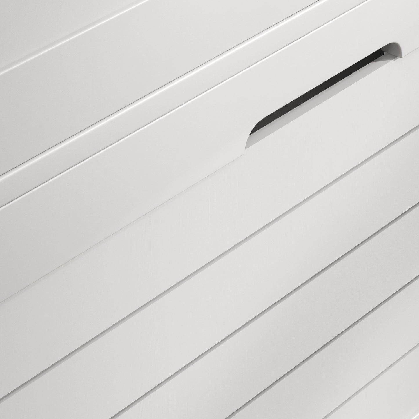 Slim Entryway Shoe Organizer Cabinet with 3 Flip Drawers and Louvered Doors, Holds 6 Pairs of Shoes, White Finish